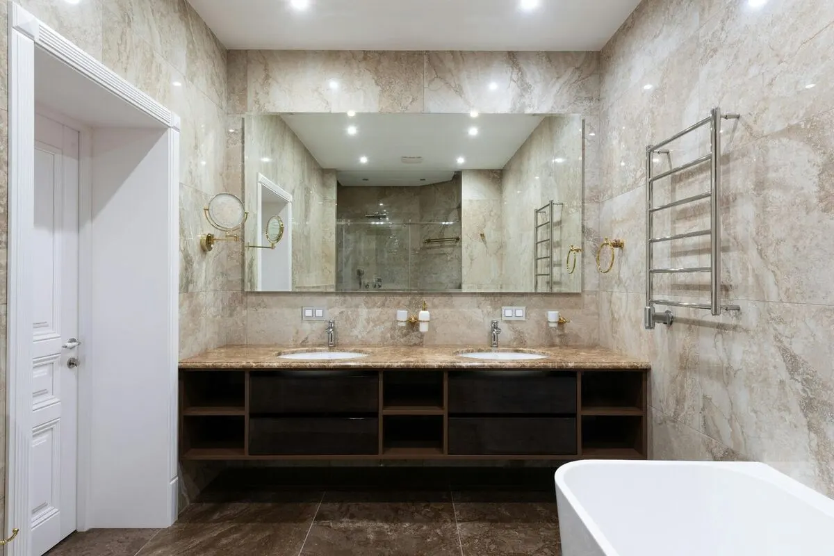 Spa-inspired bathroom remodel by ELSO Contracting Brevard County